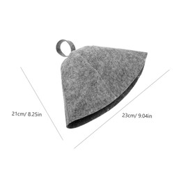 VICASKY 1 Set Comfortable Sauna Hat Set of Water Absorbent Felt Sauna Cap and Pad for Adults Breathable and Light for Bathing and Steaming