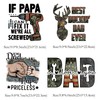 4Pcs Father‘s Day Iron On Decals for Clothing Best Dad