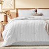 Laojin Balhen Twin Comforter Set 6 Pieces, Seersucker Bed in