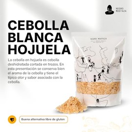 Negro Mostaza Cebolla Blanca Hojuela Deshidratada Cortada Trozos Bolsa 500gr