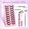 Strip Lash with Glue for DIY Lash-users: 10 Pairs, DIY,