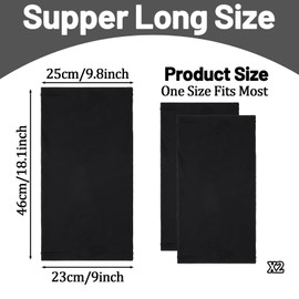 2 Pieces Large Shower Cap Elastic Dreadlock Cap Long Braid Cover Wrap for Curly Braids Wave, Women & Men(Black)