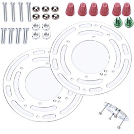 Light Fixture Mounting Bracket,Ceiling Light Mounting Plate, 4 Inch Steel Round Light Crossbar for Wall, Ceiling Light, Chandelier