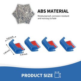 RAZPOY for Bronco Air Conditioning Outlet Adjustment Trim, 4PCS Central Control Air Outlet Vent Cover Compatible with 2021-2023 Ford Bronco Interior Accessories, Blue