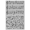 CHGCRAFT Music Note Clay Texture Mat Clay Modeling Pattern Pad