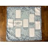 Celtic Cross Assistant Tarot Reading Spread Cloth, Blue Boho Design