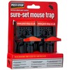 Pest-Stop PSSPT Sure-Set Plastic Mouse Trap, Black, 4.53 in*4.49 in*2.56