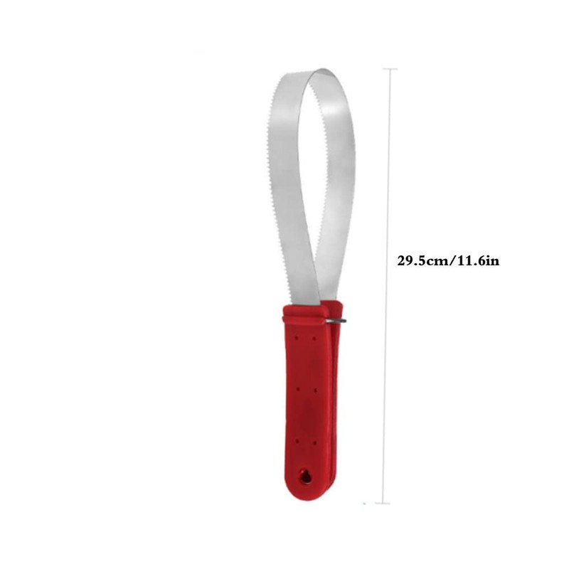 Stainless Steel Animal Equine Sweat Scraper Shedding Blade,Double-Sided Shedding Blade,Horse