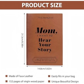 Dad Mom, I Want to Hear Your Story, Wrapped Hardback, A Guided Journal and Meaningful Memory Book for Dad Mom, Share Your Thoughts, Memories, Gift (2#)