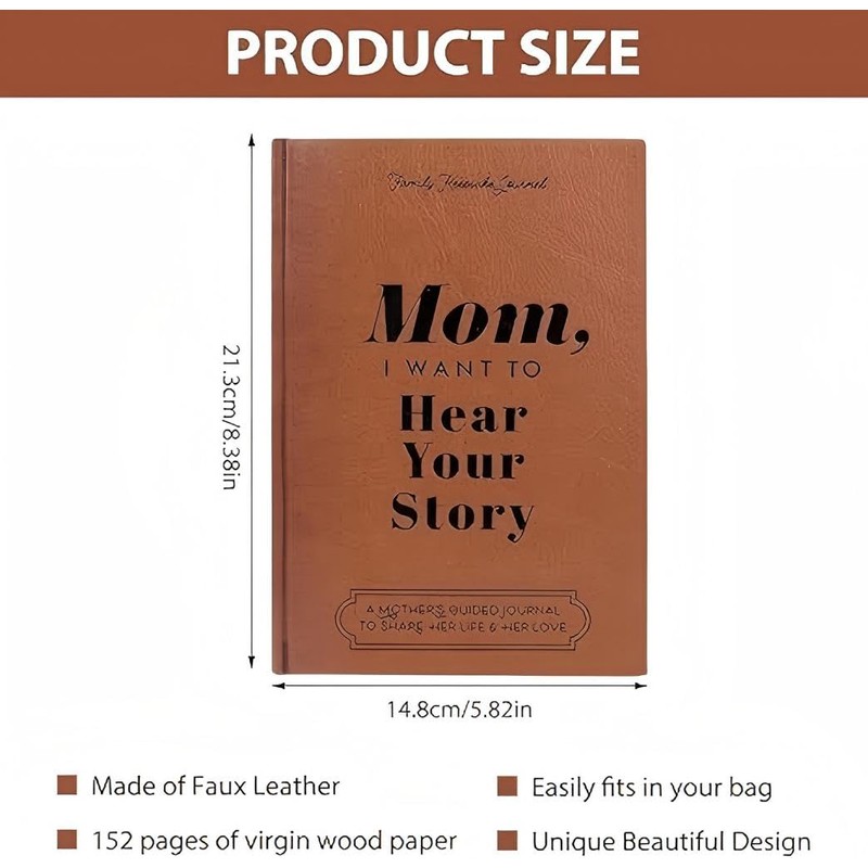 Dad Mom, I Want to Hear Your Story, Wrapped Hardback,