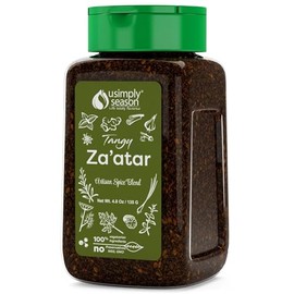 USimplySeason Tangy Zaatar Spice (4.8 oz) - Zesty Mediterranean Seasoning, Perfect for Bread, Hummus, and Salads - Vegan, Non-GMO, Made in USA