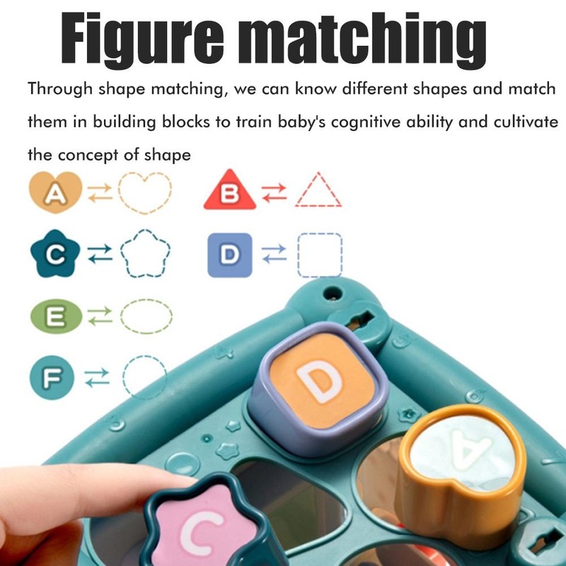 Sorter Toys Hexahedron Shaped Building Blocks and Sorting Toy Early
