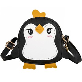 MEZHEN Penguin Shoulder Bag Handbag Penguin Bag Cartoon Crossbody Bag Girls Bags Christmas Chain Bag Bag Winter Purse Children