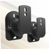 SHINEOFI 1 Pair Black Surround Sound Speaker Wall Mount Brackets