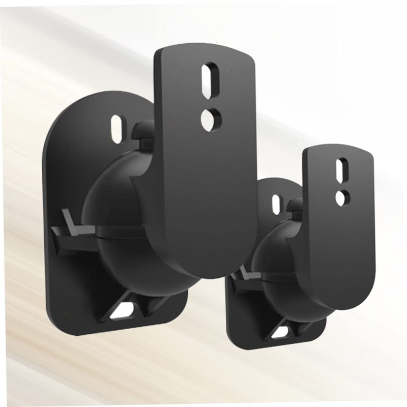 SHINEOFI 1 Pair Black Surround Sound Speaker Wall Mount Brackets