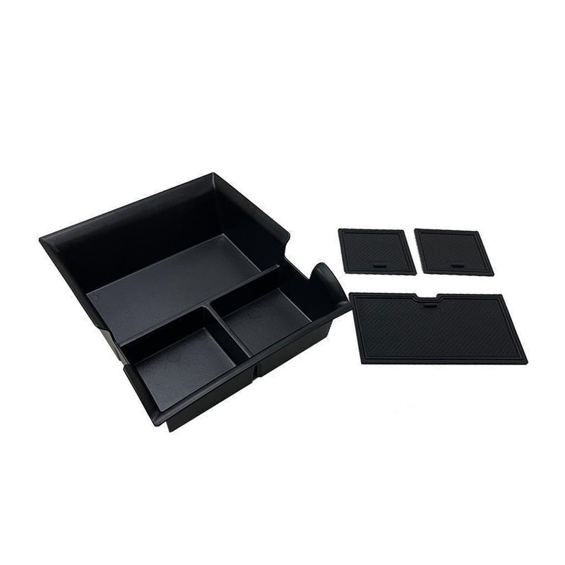 Center Console Organizer Tray Compartment Design Waterproof Armrest Storage Box