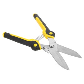WOONEKY Tin Sheet Metal Shears Heavy Duty Steel Cutter with Acute Straight Blades for Precise Cutting Safety Lock for Secure Storage for Engineering Electrical Maintenance