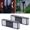 2 Sets Solar Wall Lamp IP65 Protection Grade Bidirectional Multifunctional