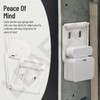 Garage Door Bracket Compatible with Simpli-Safe Alarm Entry Sensors, Works