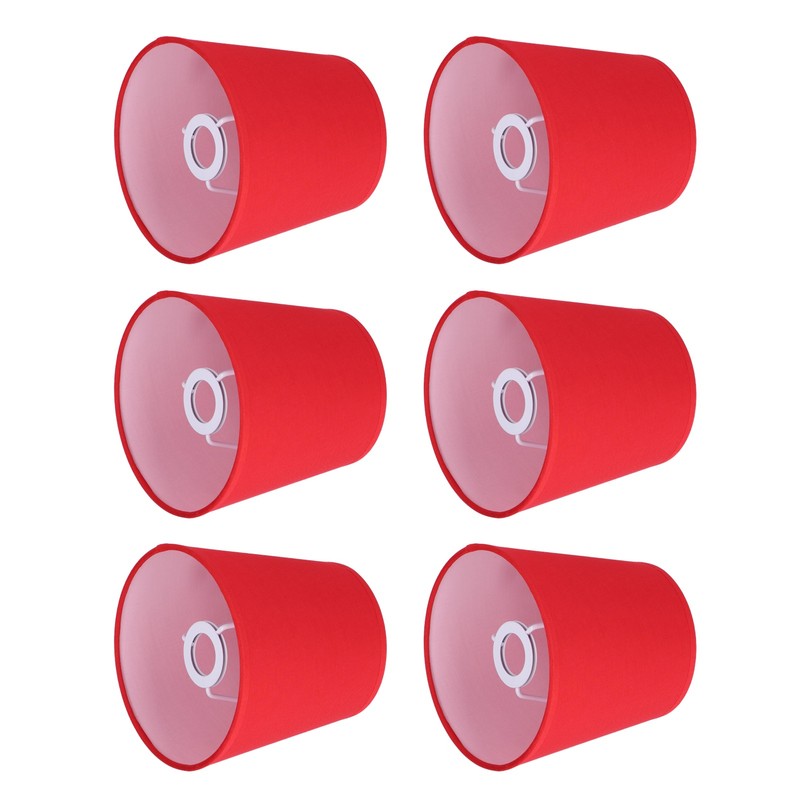 6Pcs Lampshade Modern Simple Cloth Art Inner Film Pendant Wall