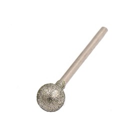 Powertool Rotary Burr Diamond Coated Round Ball End Mill Rotary Tools for Hanging Mills Engraving Machines Glass Tile Carving Material Removal (5pcs-2.35x1.2mm)