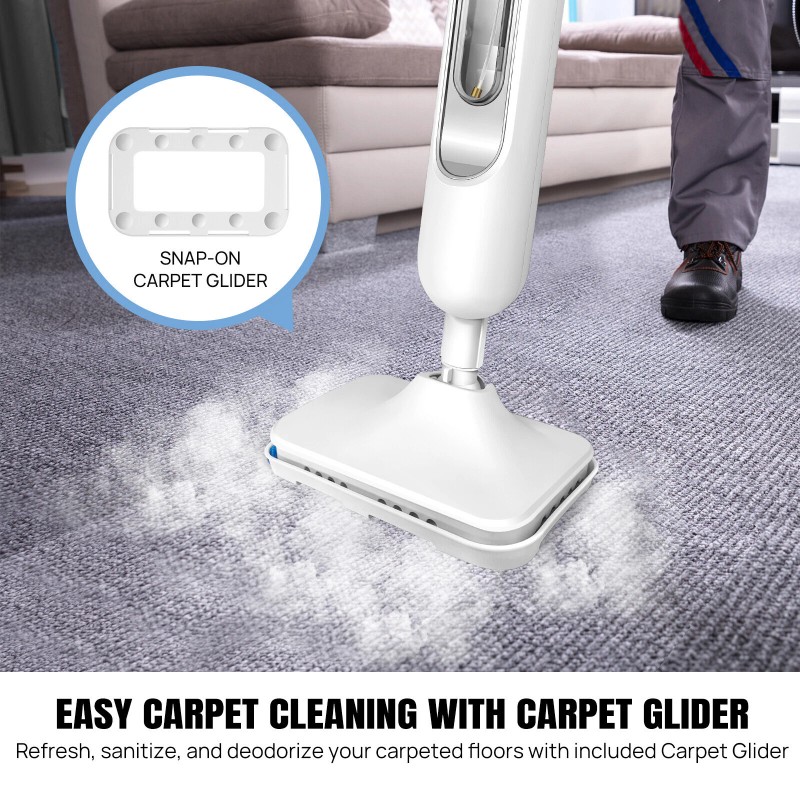 DAYPLUS 1500W Hot Steam Mop Cleaner Floor Carpet Window Washer