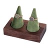 Chandini Commercial Ring Stand, Jewelry, Display, Walnut, Wooden, Photography Props
