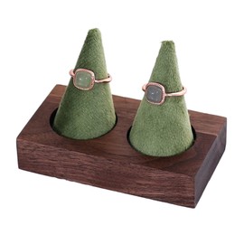 Chandini Commercial Ring Stand, Jewelry, Display, Walnut, Wooden, Photography Props