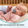 NUK Chupetes de ortodoncia cómodos 100% silicona, 0-6 meses, moda