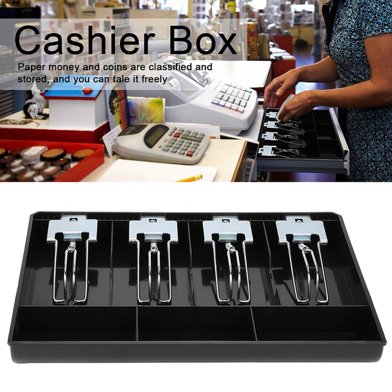 Cash Drawer Register Insert Tray Replacement Cashier Four Box with