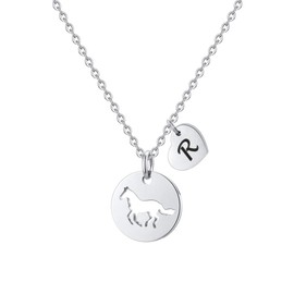 TINGN Horse Necklaces for Teen Girls & Lovers - Initial 'R' & More Horse Gifts