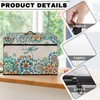 Mumeson Boho Flower Dragonfly Sewing Machine Cover, Portable Dust Protection