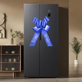 Car Ribbon Bow, Bow for Car, Gift Bow, Large, Giant Blue Bow (30 Inches Happy Birthday) for Car, Bicycle, Christmas, Great Gift, Wedding, Party, Celebration