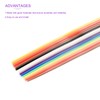 DMiotech 1 Pack 14 Pins Flat IDC Rainbow Ribbon Cable