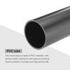MECCANIXITY 2.5 Inch PVC Rigid Tube Round Pipe Hardware Tubing