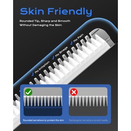 Onealas Body Hair Trimmer, Beard Trimmer for Men Electric Shavers, Waterproof Body Shaver Precise Pubic Grooming, Waterproof Ultra Groin Trimmers, USB-C Rechargeable, 4 Adjustable Guard Combs