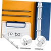 Operitacx 1 Set Metal Binder Binder Rings Folder with Pockets