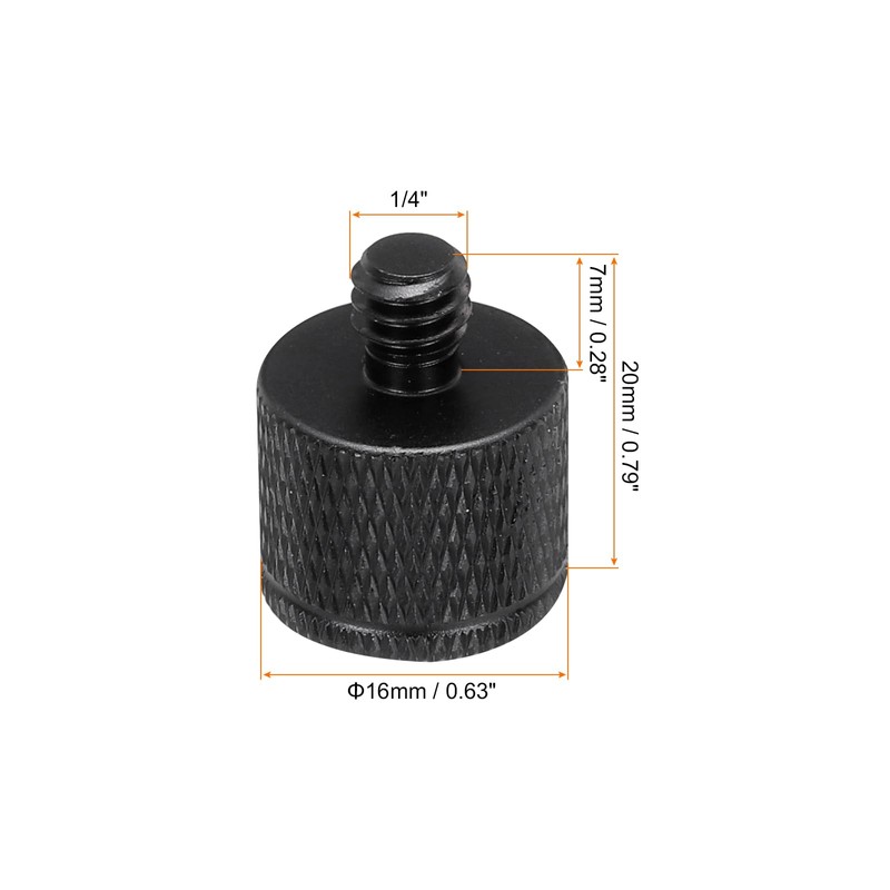 QUARKZMAN 6 Piece Microphone Stand Adapter M10 Female to 1/4
