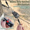 Outdoor Retractable Clothesline, 3/16" Coated Steel Wire Rope