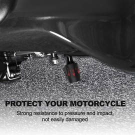 REARACE Motorcycle Frame Sliders, Falling Crash Protector Guards Fit For Husqvarna NUDA 900R/900 2012-2013 Falling Protection Frame Sliders (Black)