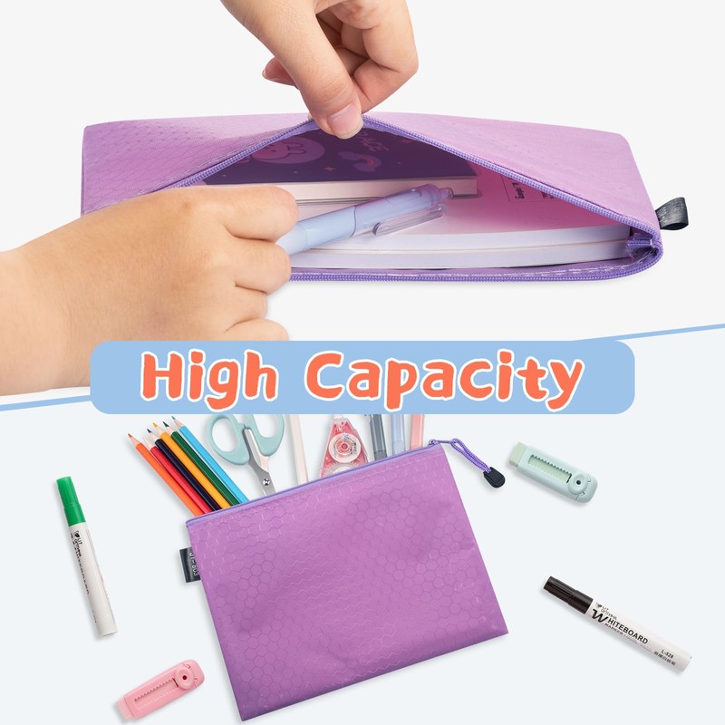 LUHIUMOYA A4 Document Wallet, Waterproof Document Bag with Zip, Bag