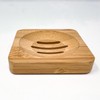 Kandid Square Bamboo Soap Dish - Draining Soap Dish For