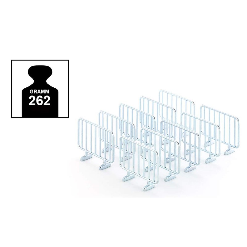 Siku 2464 Model Road Barriers 10-Piece Assorted Colours