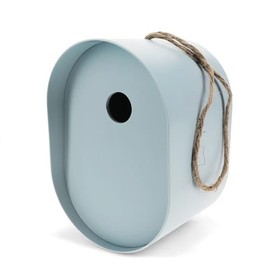 Oval Bamboo Fibre Birdhouse - Blue