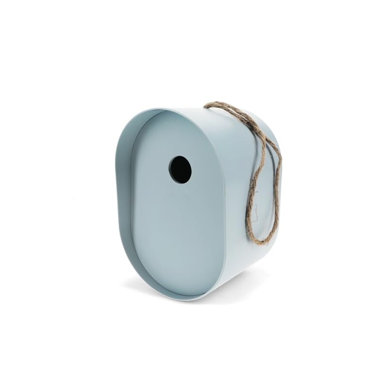 Oval Bamboo Fibre Birdhouse - Blue