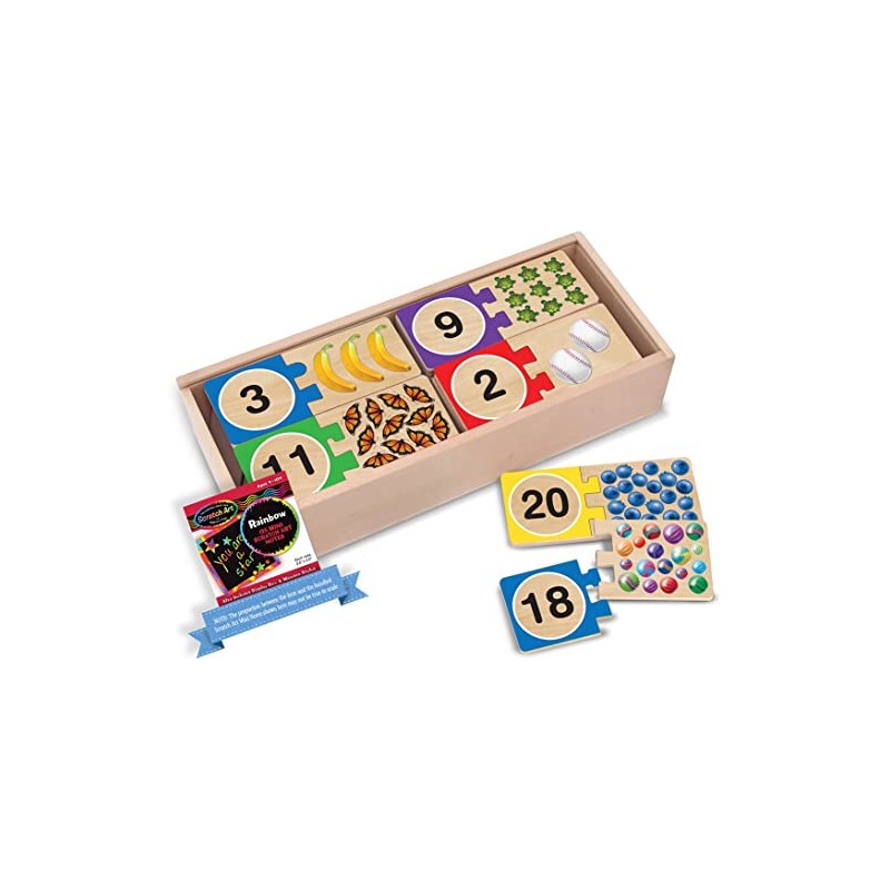 Melissa & Doug Self-Correcting 1 - 20: Number Puzzle Bundle