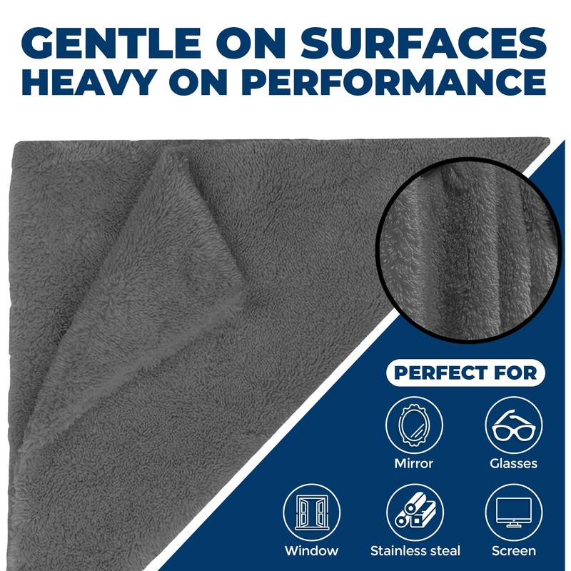 Towelogy® Ultra Thick Microfibre Cloths 500GSM Super Absorbent Large Microfibre