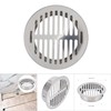 Floor Drain 2-7 Inch Round Hair Catcher Stainless Steel Silver