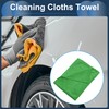 INFINAUTO Cleaning Cloths Towel,Car Drying Plush Cloth Absorbent Microfiber Green,1pcs