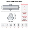 LATTHANT Door Closers Commercial, Automatic Door Closer for Home with